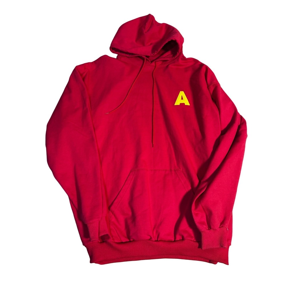 King Fashions Red Alvin And The Chipmunks Graphic Hoodie Sweatshirt 2xl